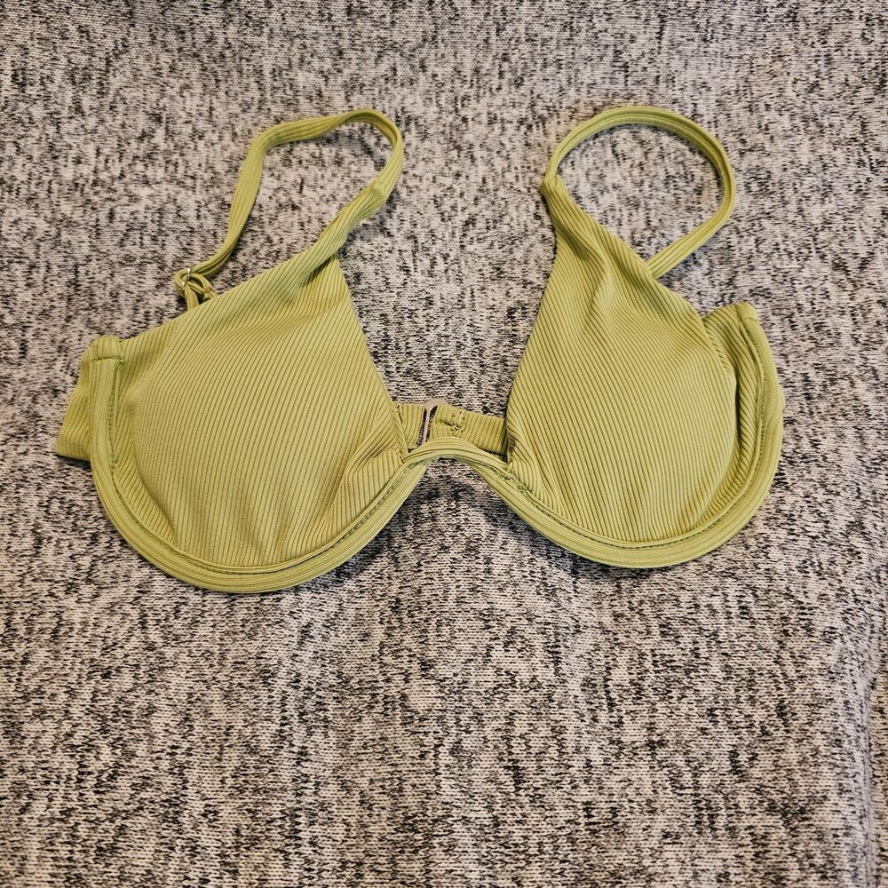 New Green Underwire Triangle Bikini Spaghetti Pushup Swimsuit Cheeky Two Piece - Picture 4 of 9